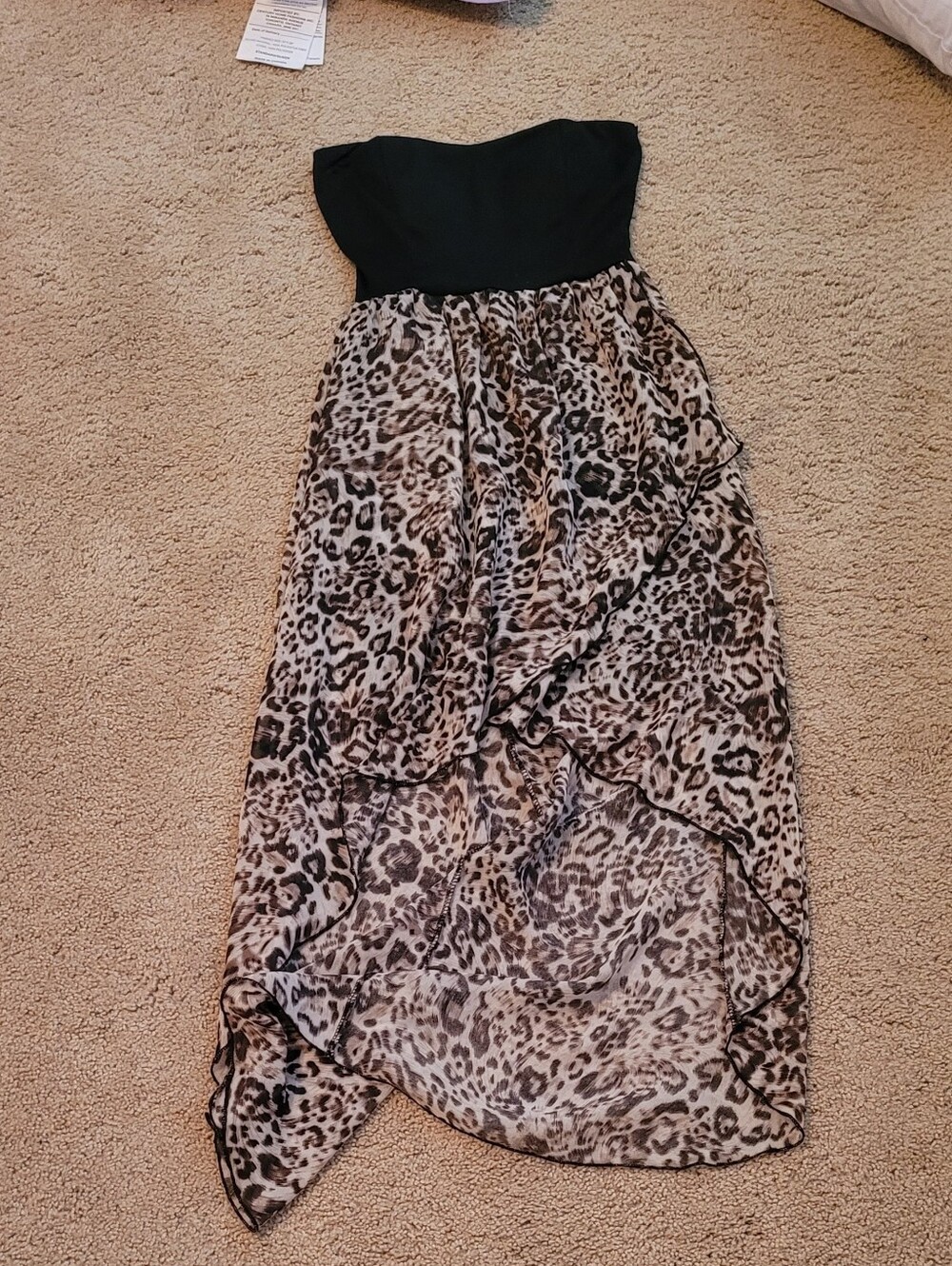 Animal Print Hi-low Dress